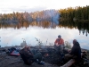 Our first campsite on Missing Lake link.  Gene, Nick, Me.