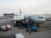 The Airbus 330 that I rode from Minneapolis to Amsterdam.  It took only eight hours to travel 4,300 miles.