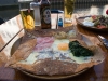 A crepe and a beer for supper. Yummy. Hamburg, Germany.