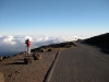 Aaron taking a photo above the clouds on Haleakala.