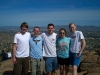 Most of the group at the top of Camelback Mountain. Mark, Me, Brent, Sarah, and Missy.