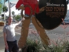 My hanging out by the Old Town Scottsdale sign.