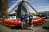 Chad, Tiffany and I in the tulip fields. Roozengaarde, Mt. Vernon, WA.