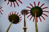 An art installation by the Space Needle, Seattle, Washington.